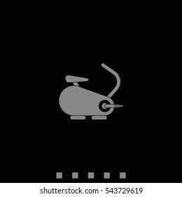 Exercise bike icon.