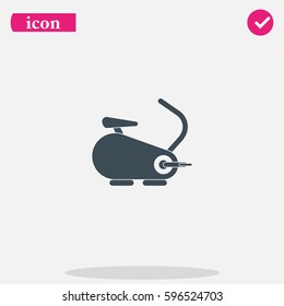 Exercise bike icon.