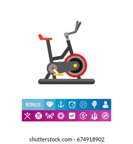 Exercise Bike Icon