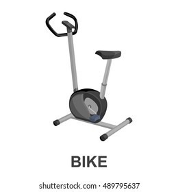 Exercise bike icon cartoon. Single sport icon from the big fitness, healthy, workout set.