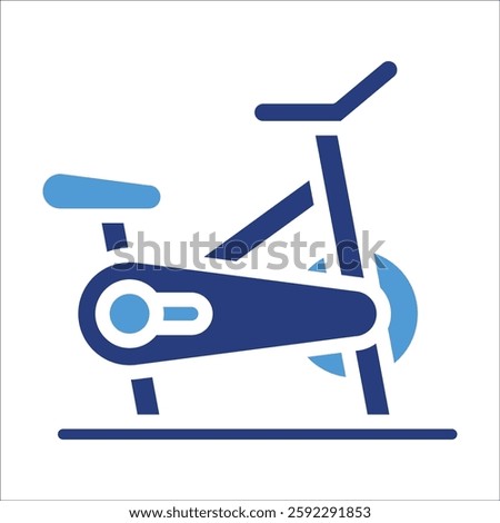 Exercise Bike Icon Element For Design
