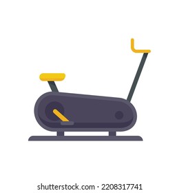 Exercise bike icon. Flat illustration of Exercise bike vector icon isolated on white background