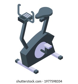 Exercise bike icon. Isometric of Exercise bike vector icon for web design isolated on white background