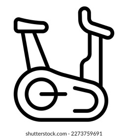 Exercise bike icon outline vector. Shop store. Fitness sport