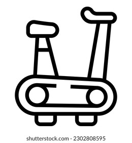 Exercise bike icon outline vector. Shoe interior. Seller shop