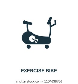 Exercise Bike icon. Premium style icon design. UI. Illustration of exercise bike icon. Pictogram isolated on white. Ready to use in web design, apps, software, print
