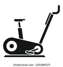 Exercise bike icon simple vector. Active sport. Workout gym