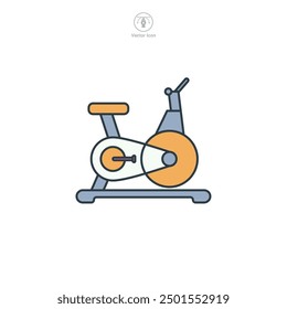 Exercise Bike icon symbol vector illustration isolated on white background