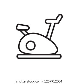exercise bike icon vector design