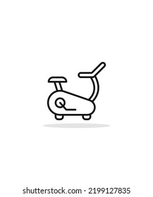 exercise bike icon vector illustration, eps 10