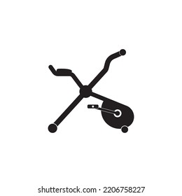  Ejercicio Icono de bicicleta símbolo de ilustración vectorial
