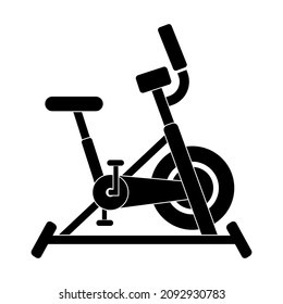 exercise bike icon, exercise bike vector sign symbol