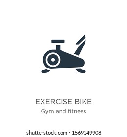 Exercise bike icon vector. Trendy flat exercise bike icon from gym and fitness collection isolated on white background. Vector illustration can be used for web and mobile graphic design, logo, eps10