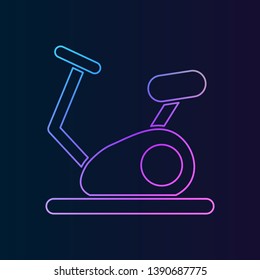 The Exercise bike nolan icon. Simple thin line, outline vector of Gym icons for UI and UX, website or mobile application
