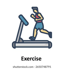Exercise bike Vector Icon which can easily modify or edit

