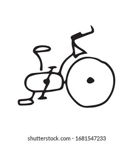  Exercise Bike Vector Sketch