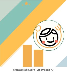 Exercise book cover design for children