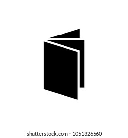 Exercise Book. Flat Vector Icon. Simple black symbol on white background