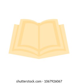 exercise book icon, vector book illustration - education icon, book isolated - open book