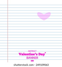 exercise book Vector EPS 10 illustration.