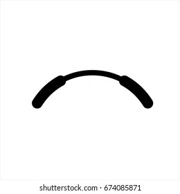 exercise curved - Vector icon exercise curved Icon Vector 