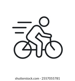 Exercise, cycling thin line icons. Perfect pixel on transparent background