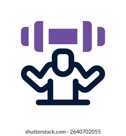 exercise duotone icon. Sleek and modern vector icon for websites, mobile apps, marketing materials, and corporate design. Fully scalable and ready to use.