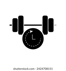 Exercise Duration Icon. Endurance, Workout Time. Applied as a Trendy Symbol for Design Elements, Presentations, and Web Apps.