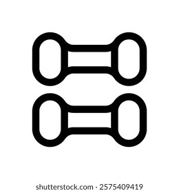 Exercise. Editable stroke vector icon.