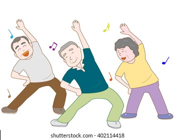 Old People Dancing Stock Illustrations, Images & Vectors | Shutterstock