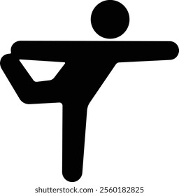 Exercise Fitness Sport people making exercises vector for apps or web training activity, workout Yoga pose, meditate practice Health icon in flat isolated on transparent background