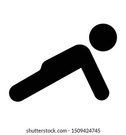 exercise glyph flat vector icon