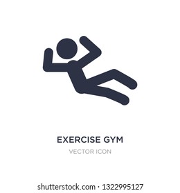 exercise gym icon on white background. Simple element illustration from Sports concept. exercise gym sign icon symbol design.