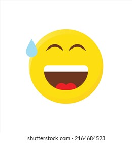 exercise or happy sweet face expression. EPS 10.