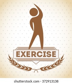 exercise icon design, vector illustration eps10 graphic 