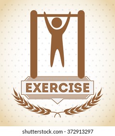 exercise icon design, vector illustration eps10 graphic 