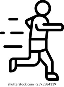 Exercise Icon Element For Design And Vector