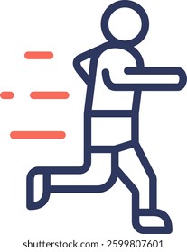 Exercise Icon Element For Design And Vector