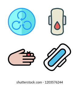 exercise icon set. vector set about compress, injury and spin icons set.