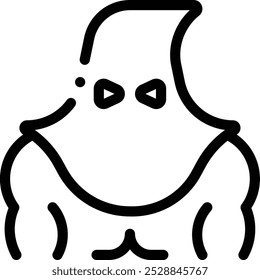 exercise icon. Thin Linear Style Design Isolated On White Background