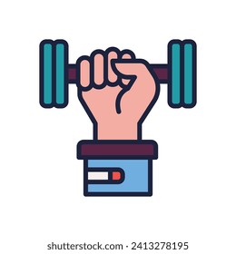 icono de ejercicio. icono de color relleno vectorial para tu sitio web, móvil, presentación y diseño de logotipo.