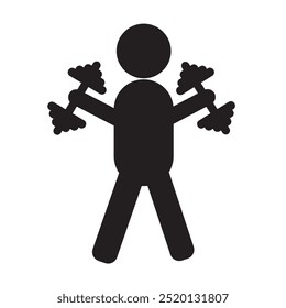 exercise icon. vector.Editable stroke.linear style sign for use web design,logo
