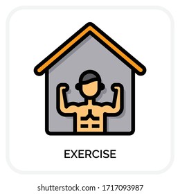 Exercise icons for web design, book, ads, app, project etc.