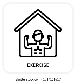 Exercise icons for web design, book, ads, app, project etc.