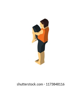 Exercise isometric left top view 3D icon