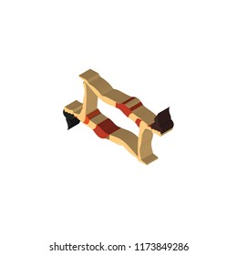 Exercise isometric left top view 3D icon