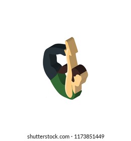 Exercise isometric left top view 3D icon