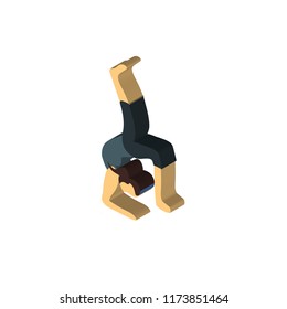 Exercise isometric left top view 3D icon