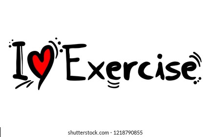 Exercise love message