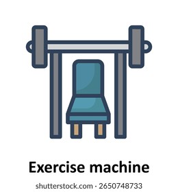 Máquina de exercícios Vetor Ícone que pode facilmente modificar ou editar
